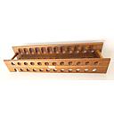 ​Beautiful Wooden Pipe Stand for 24 Big Billiard Pipes Vintage! - 5 small