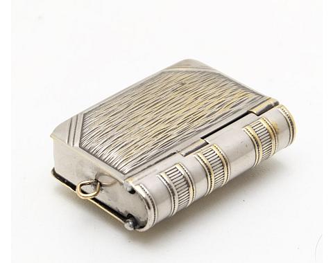 Unbranded Unique Antique Book Matchbox/Coin box Case Rare!
