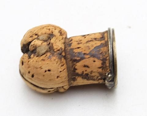 Unique Vintage Cork Pipifox Matchbox Case Rare!