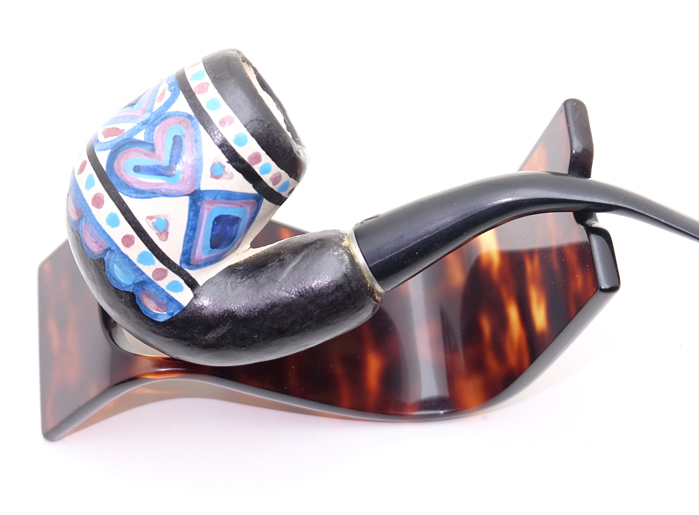 Nice Unsmoked French Ceramic Tobacco Smoking Pipe - 3