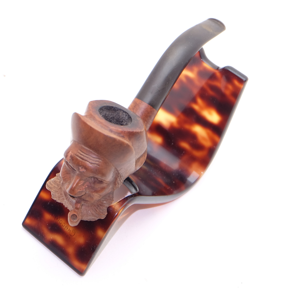 FBC Pipe Smoker Head Carved Bruyere Fine St.Claude - 5