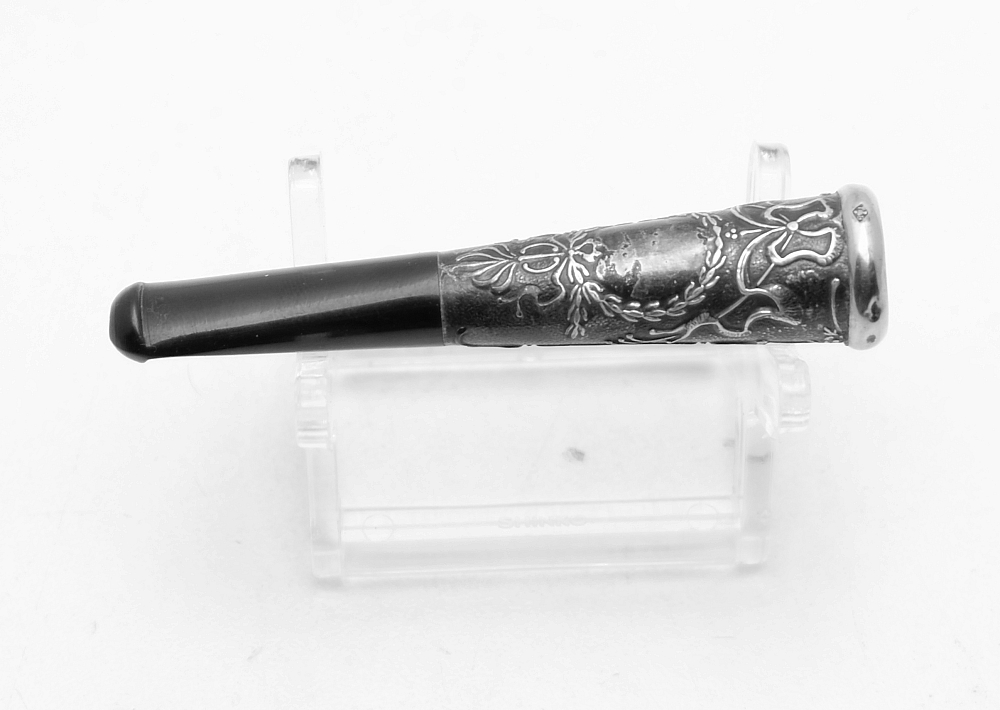 ​Beautiful Art Nouveau French Cigarette Holder Gold Ring - 6