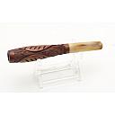 Carved French mouthpiece cigarette holder Briar+Horn - 3 small