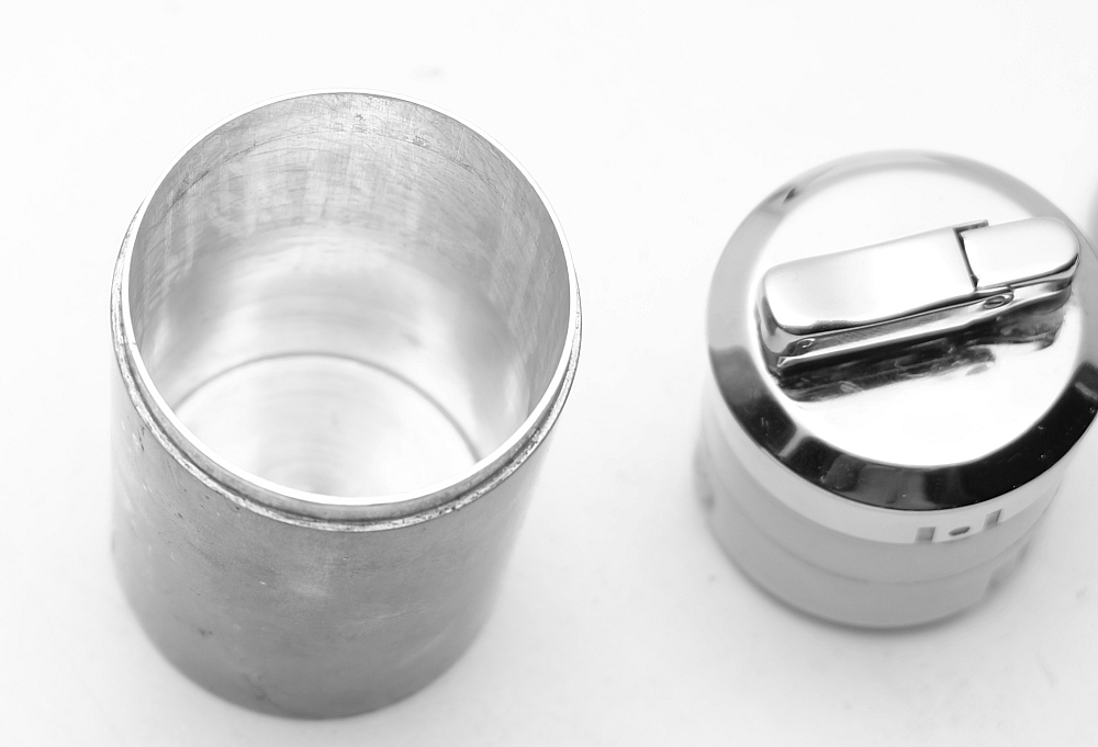 Hermes Set Solid Silver Lighter and Metal Gold Plated Ashtray 1960s - 13