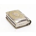 Unbranded Unique Antique Book Matchbox/Coin box Case Rare! - 4 small
