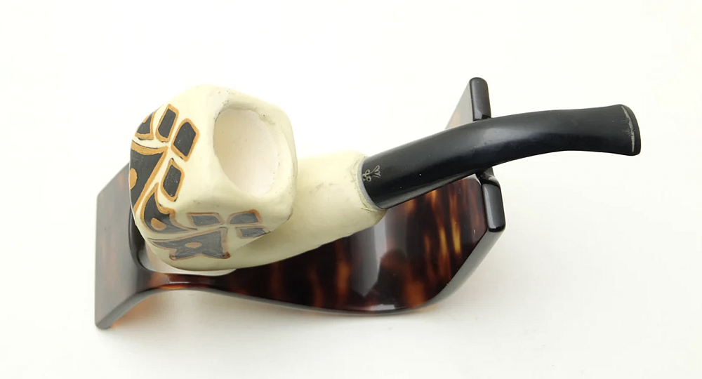 Unsmoked ​French Ceramic Tobacco Smoking Pipe - 3