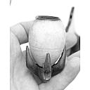 ​Antique Meerschaum Eagle Claw Tobacco Smoking Pipe Amber Stem Rare! - 7 small