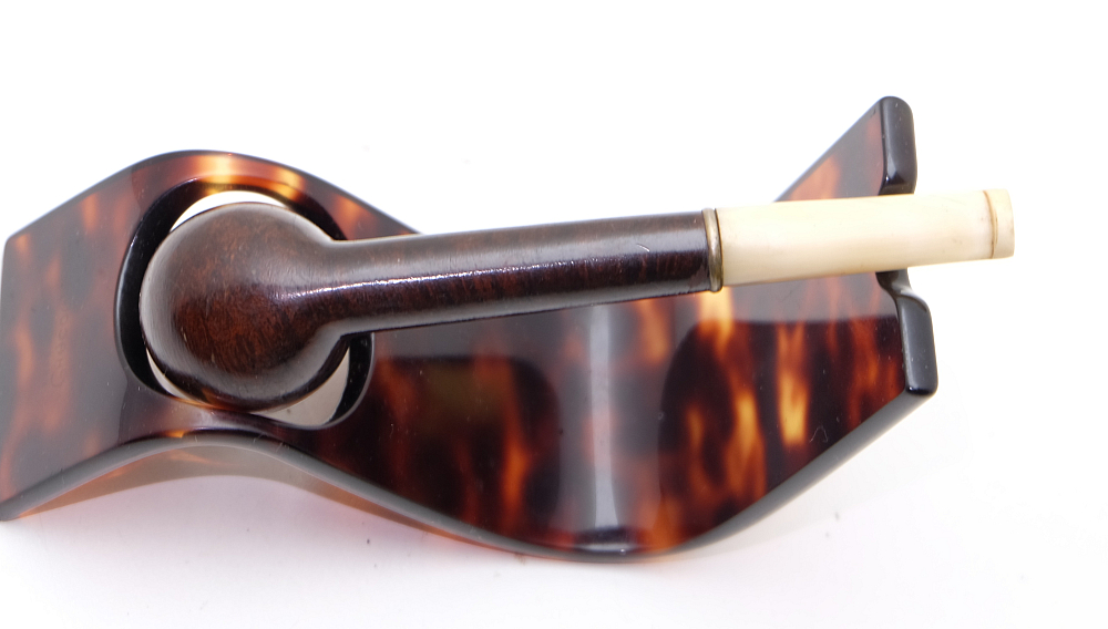 ​Vintage Smoking Tobacco Pipe Bruyere Garantie Horn Stem - 4