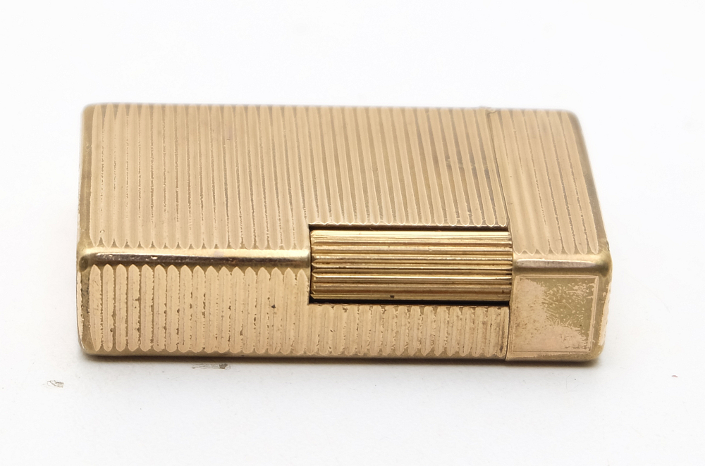 ​Dupont Line 1 Gas Lighter 20mk Gold Plated Works good! - 9