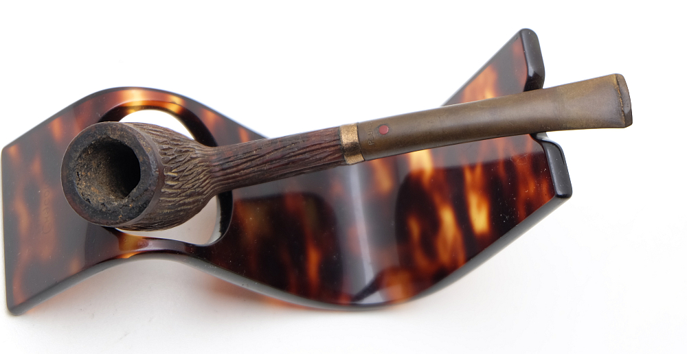 ​Dr Plumb Super Gold Plated Ring French Smoking Pipe Vintage - 3