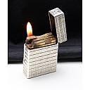​Dupont Line 1 Gas Lighter Silver Plated Works good! Fully Serviced! - 1 small