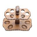 ​Unbranded Beautiful Wooden Pipe Stand for 6 Pipes Vintage! - 1 small