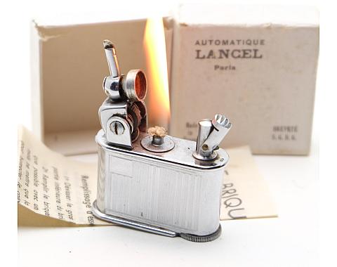 ​​Lancel Automatic Petrol Lighter 1930s With box and instruction