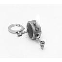 Unique Small French Leather Coated Petrol Lighter Works good! - 6 small