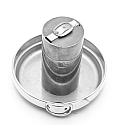 Hermes Set Solid Silver Lighter and Metal Gold Plated Ashtray 1960s - 1 small