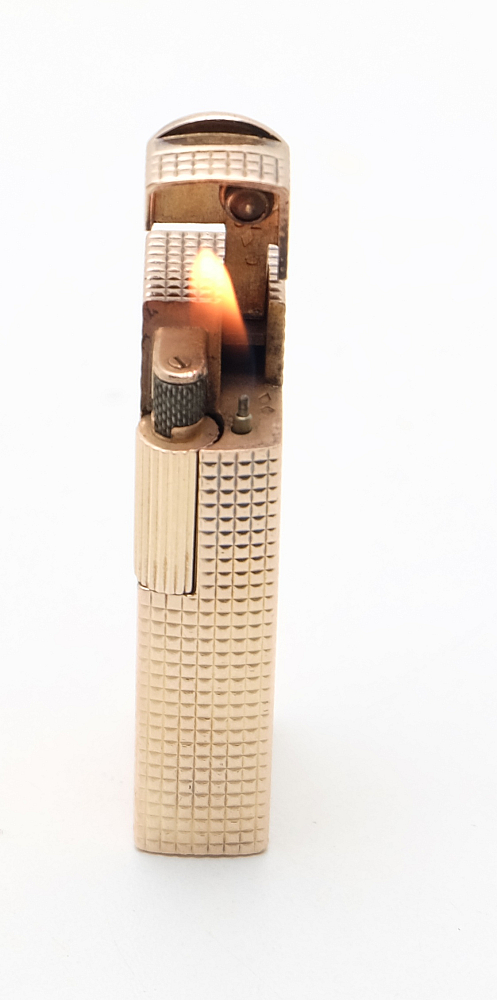 ​Dunhill Aldunil Paris Gas Lighter Solid Silver and Gold Plated Fully serviced! - 10