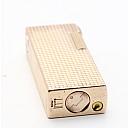Dunhill Aldunil Paris Gas Lighter Solid Silver and Gold Plated Fully serviced! - 6 small