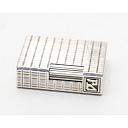 ​Dupont Line 1 Gas Lighter Silver Plated Works good! Fully Serviced! - 5 small