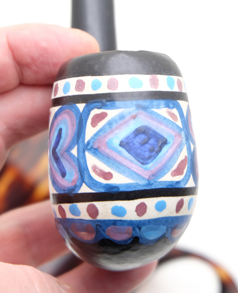 Nice Unsmoked French Ceramic Tobacco Smoking Pipe - 7