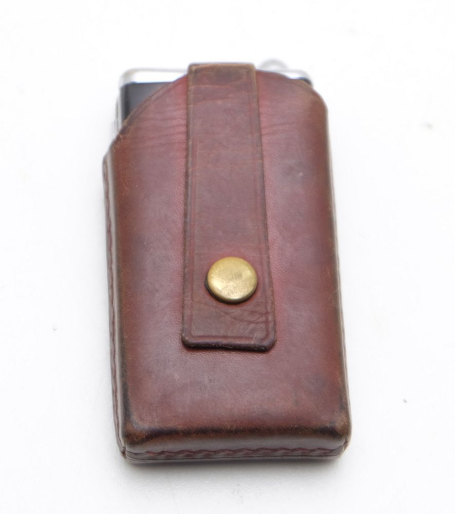 ​Flaminaire Quercia Made in France Gas Vintage Lighter with leather case!Works! - 8