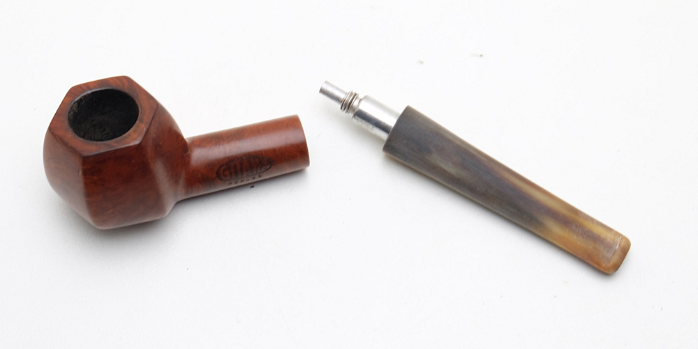 Gitana Depose Vintage Smoking Pipe Restored! Horn Stem! - 8