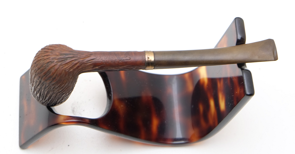 ​Dr Plumb Super Gold Plated Ring French Smoking Pipe Vintage - 4