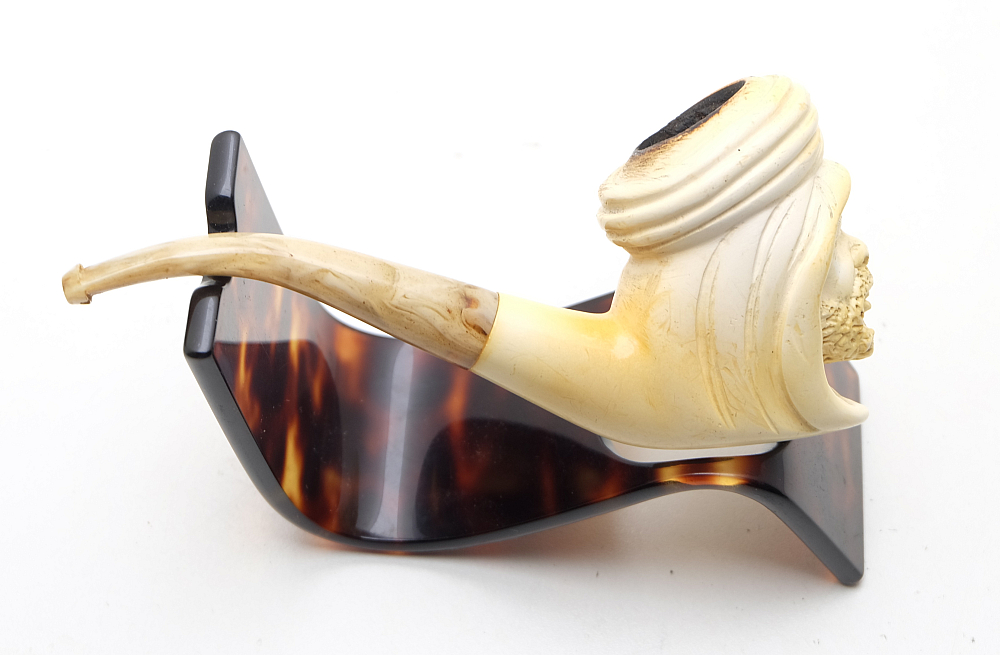 Turkish Meerschaum Pipe With Case Sultan Head - 5