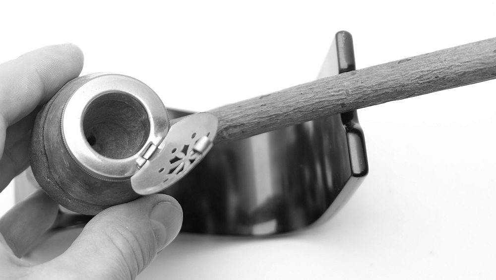 Unsmoked Cherrywood Beautiful French Vintage Tobacco Pipe Freehand - 3