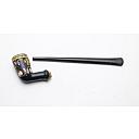 ​Long Ceramic Vintage Tobacco Smoking Pipe - 6 small