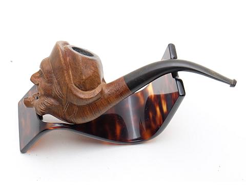 FBC Pipe Smoker Head Carved Bruyere Fine St.Claude