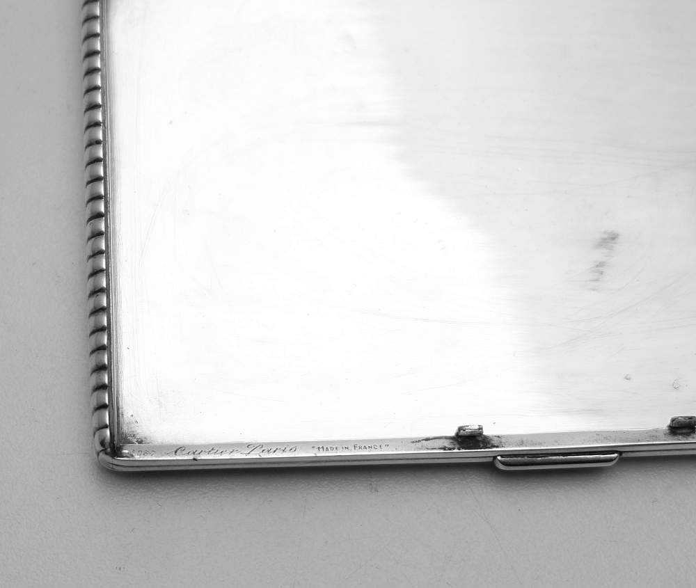 ​Cartier Sterling Silver 925 Cigarette Case Art Deco Beautiful and Rare! - 7