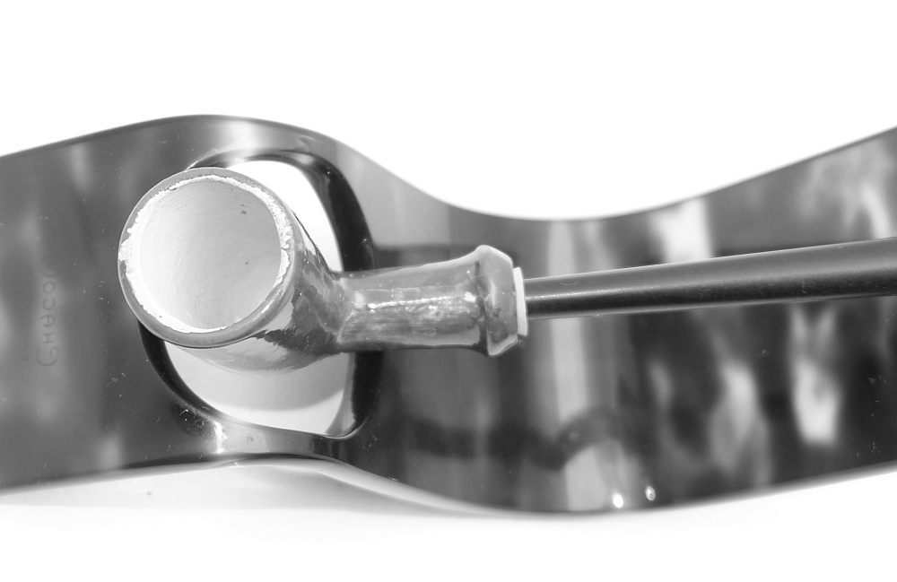 ​Nice Brown Unsmoked Ceramic French Vintage Tobacco Smoking Pipe - 5