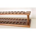 ​Beautiful Wooden Pipe Stand for 24 Big Billiard Pipes Vintage! - 6 small