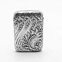 Solid Silver Antique France Matchbox Case Rare! - 1 small