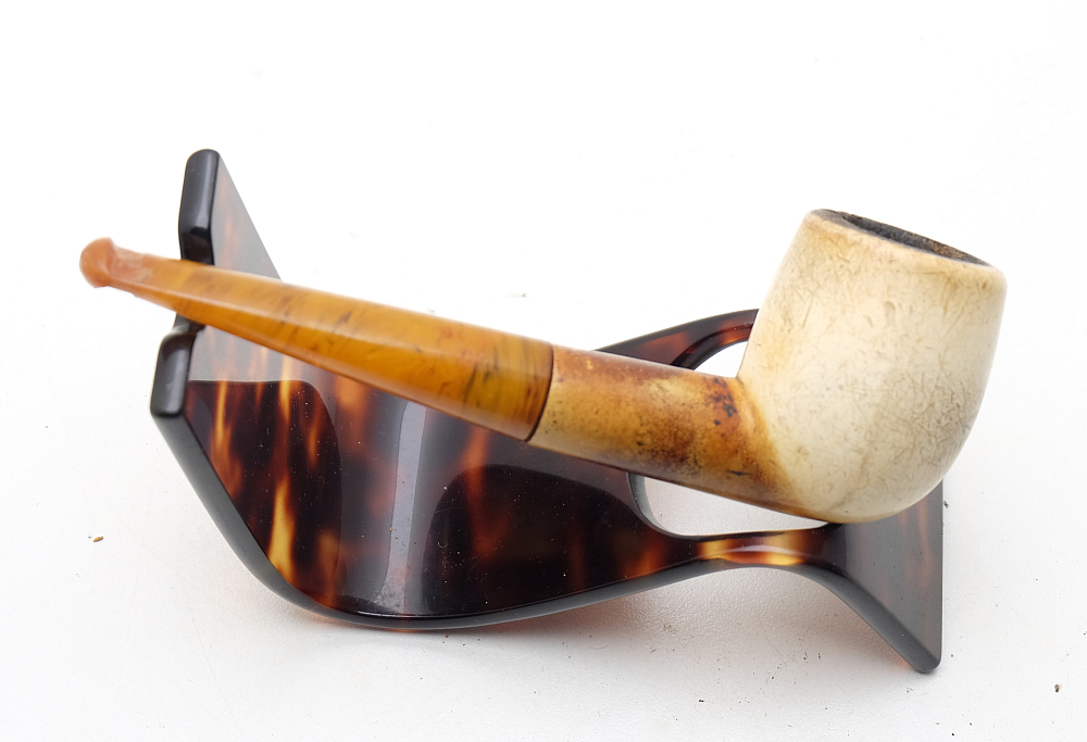 ​​Antique Meerschaum Billiard Vintage Smoking Pipe - 6