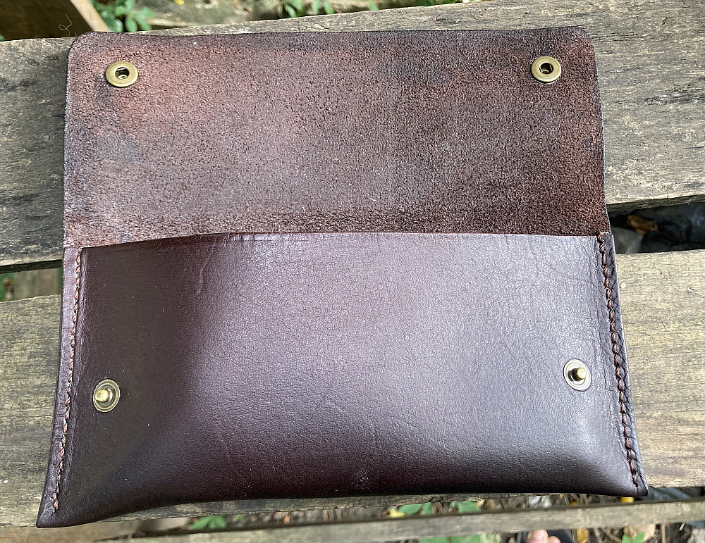 Handmade ​Vegetable-tanned Leather Case for Smoking Pipe - 3