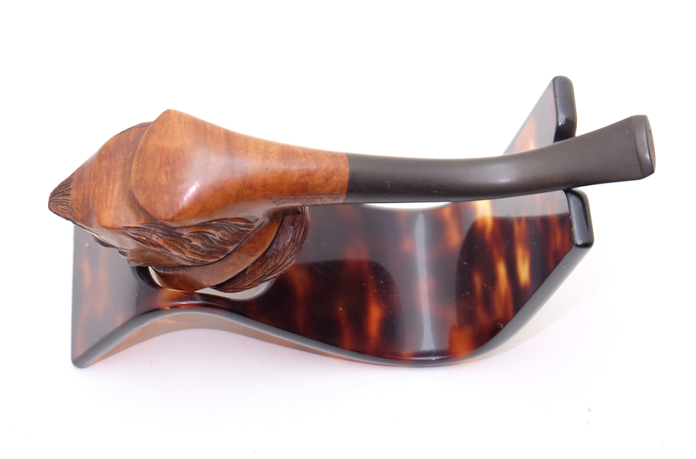​Men Head Bruyere Fine St.Claude Vintage Smoking Tobacco Pipe - 4