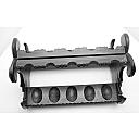 Unbranded Beautiful Wooden Pipe Stand for 10 Pipes Vintage! - 6 small