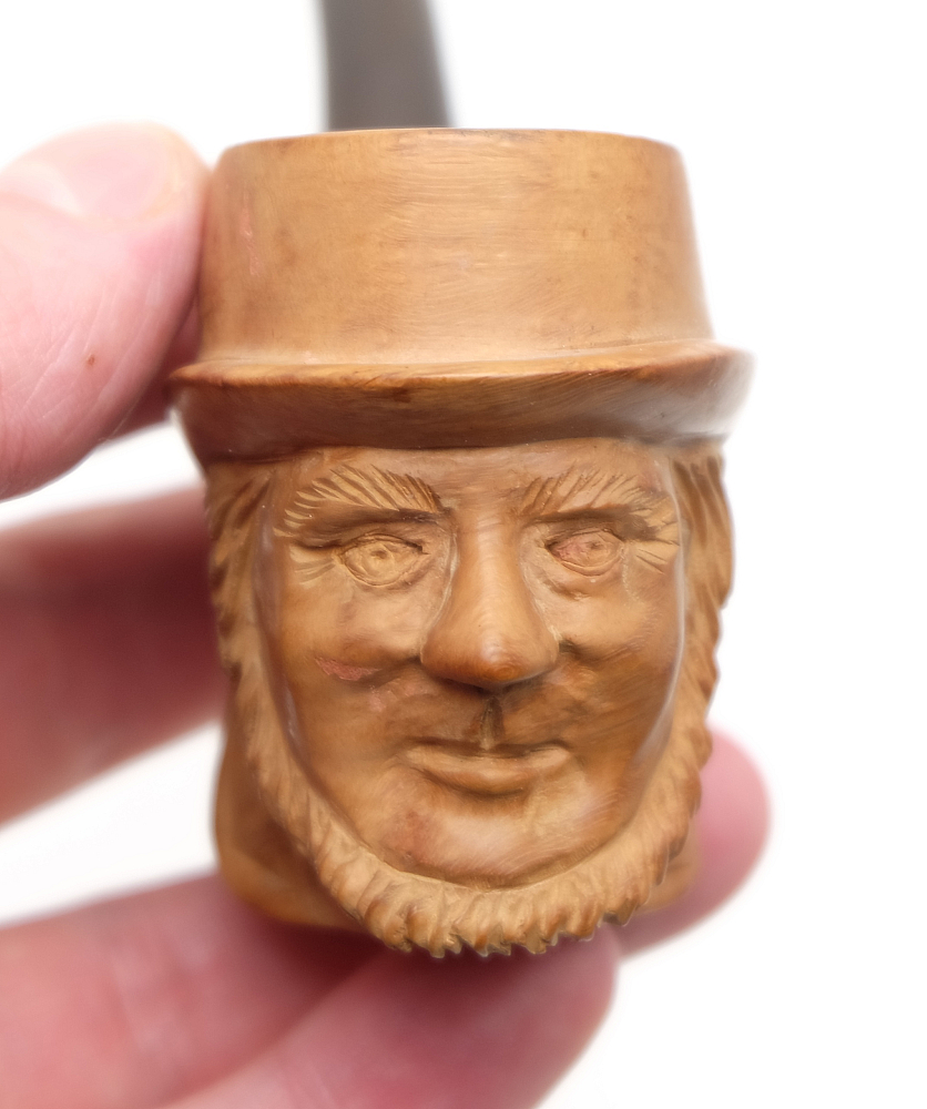 Ma Colombe St.Claude ​Men Head Carved Vintage Smoking Tobacco Pipe - 9