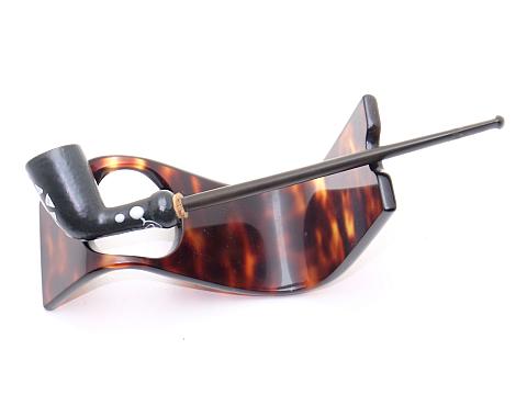 Long Black Ceramic Vintage Tobacco Smoking Pipe