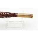 Carved French mouthpiece cigarette holder Briar+Horn - 6 small