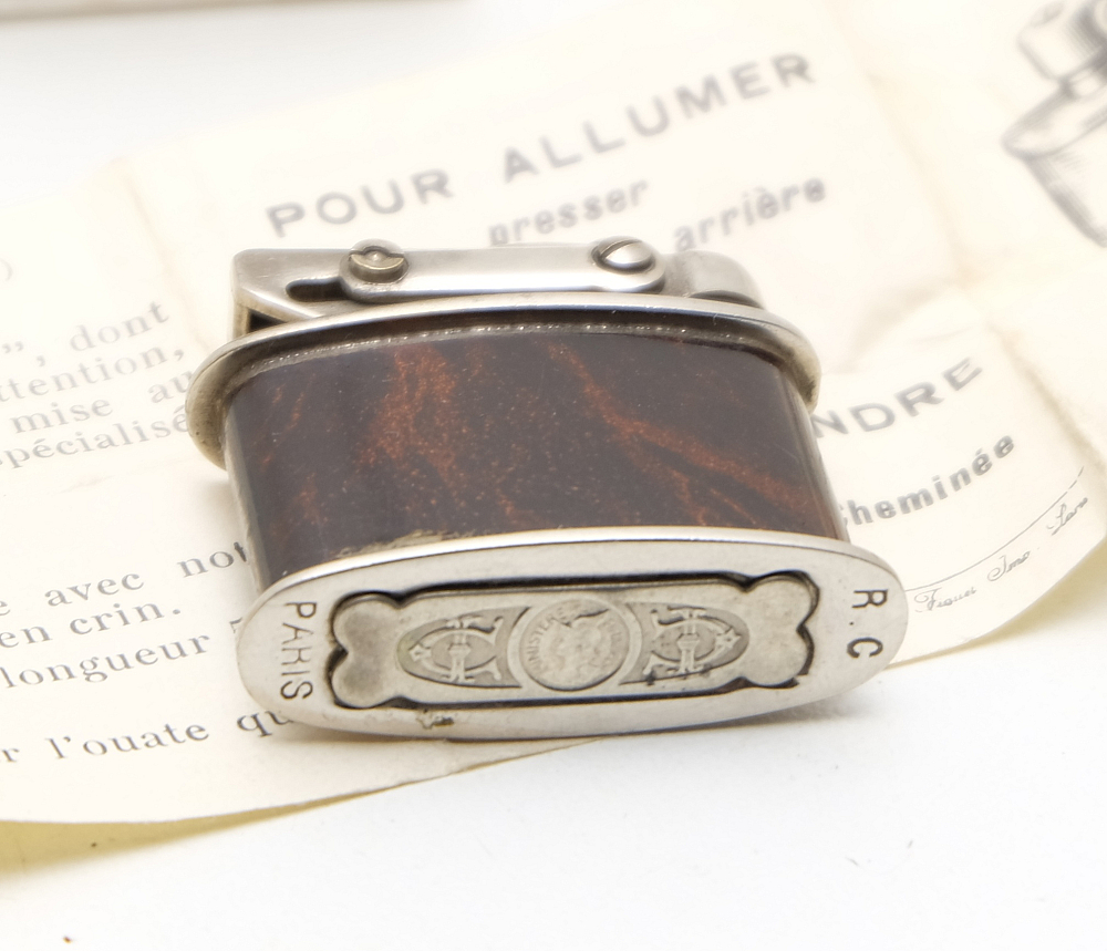 ​R.C Paris Petrol Lighter 1930s With box and instruction - 4