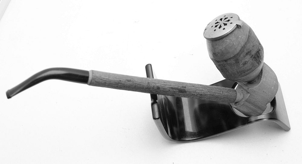 Unsmoked Cherrywood Beautiful French Vintage Tobacco Pipe Freehand - 4