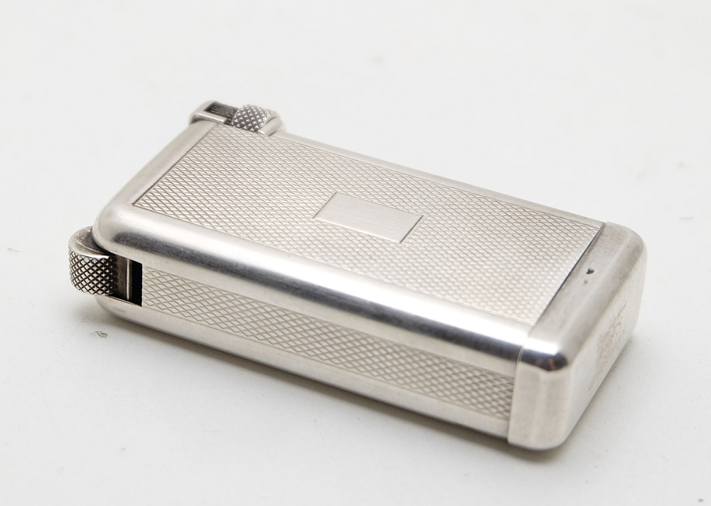 Flaminaire Quercia Grillon Gas Vintage Solid Silver Lighter 1950s Works! - 3