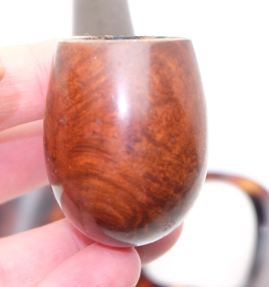 ​Bent Billiard Vintage French Smoking Pipe La Glorieuse Patent 203 - 6