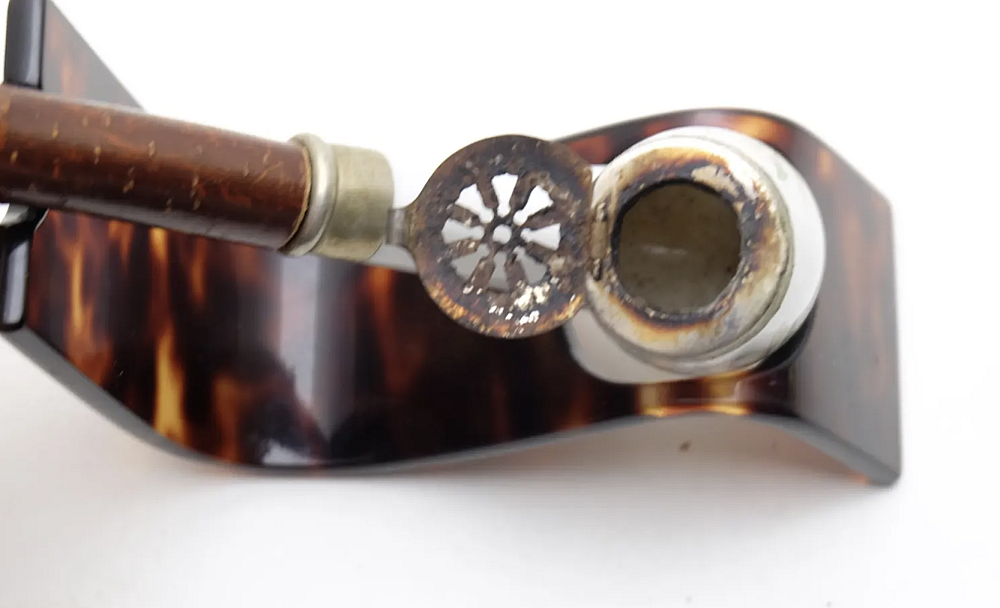 ​Hunter Nice Vintage Smoking Pipe Porcelaine EP Ring - 6