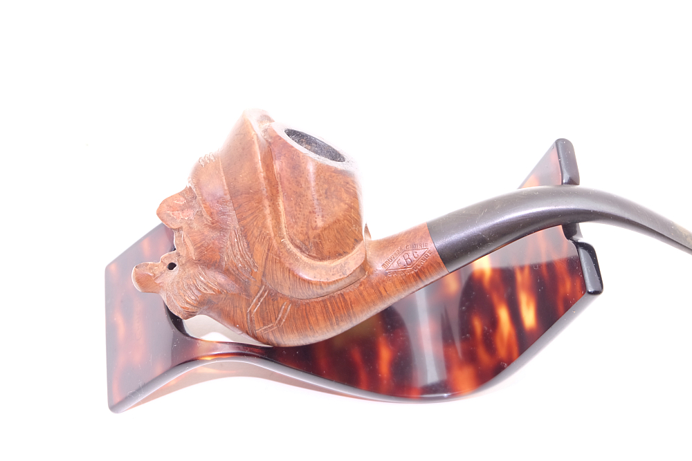 FBC Pipe Smoker Head Carved Bruyere Fine St.Claude - 2