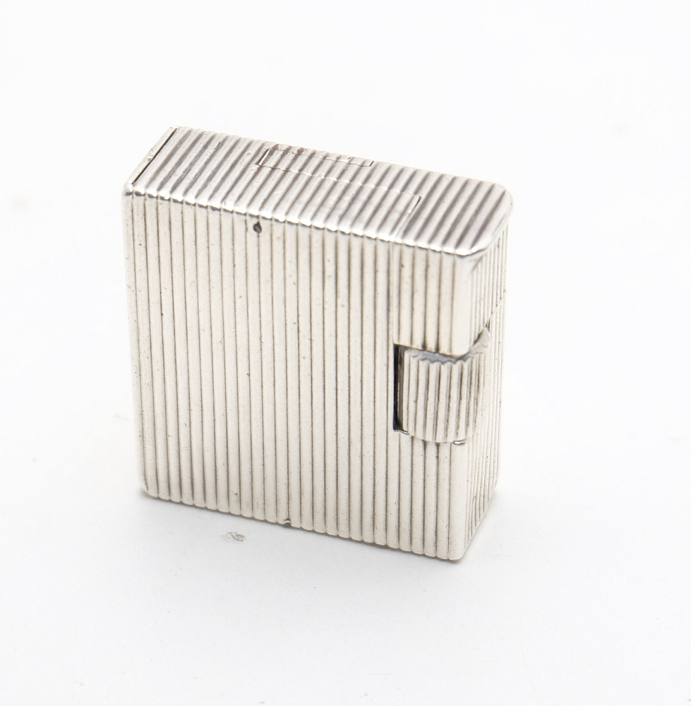Chanteloup Paris Solid Silver Petrol Lighter Art Deco RARE! 1930-1940s Works! - 2