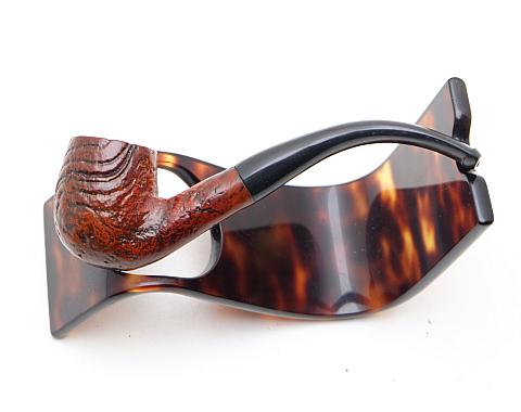 ​Bent Billiard Smoking Pipe Vintage Italy Imported Briar