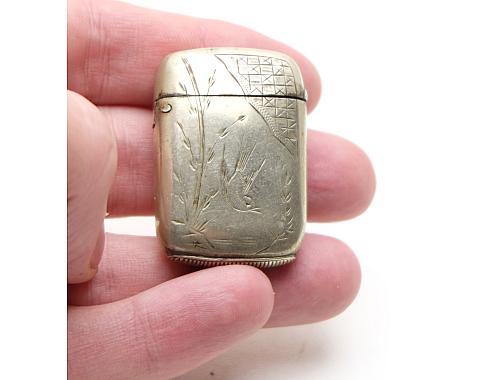 Nice Vintage French Matchbox Case!